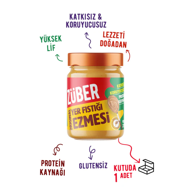 Original Yer Fıstığı Ezmesi (Bal İlaveli) 315g
